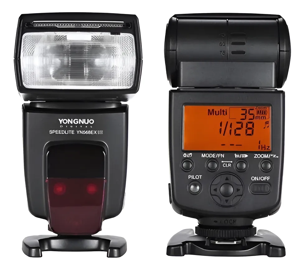 Flash Yongnuo Yn568ex Iii P/ Canon + Difusor + Rebatedor Preto