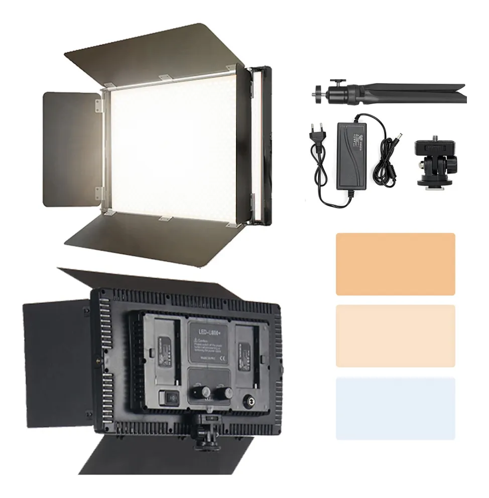 Kit Iluminação Luz Led Com Tripé Para Filmagem Photo Studio